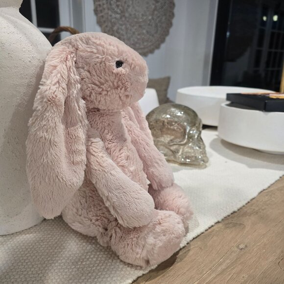 Jellycat Bashful Bunny Plush Pink Stuffed Animal 12" - Picture 4 of 13
